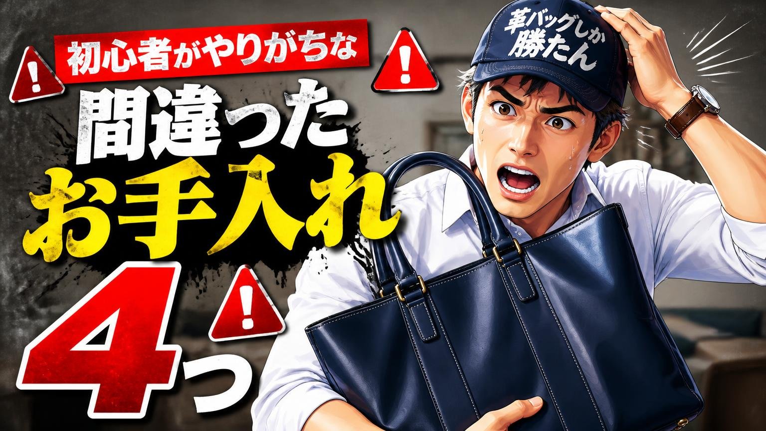 初心者がやりがちな「間違ったお手入れ」4つ