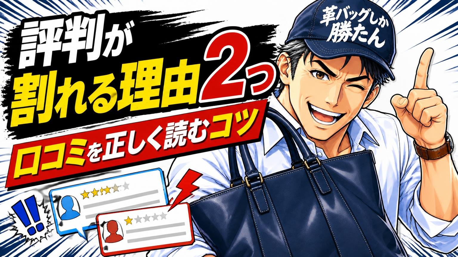 評判が割れる理由は2つ。口コミを正しく読むコツ