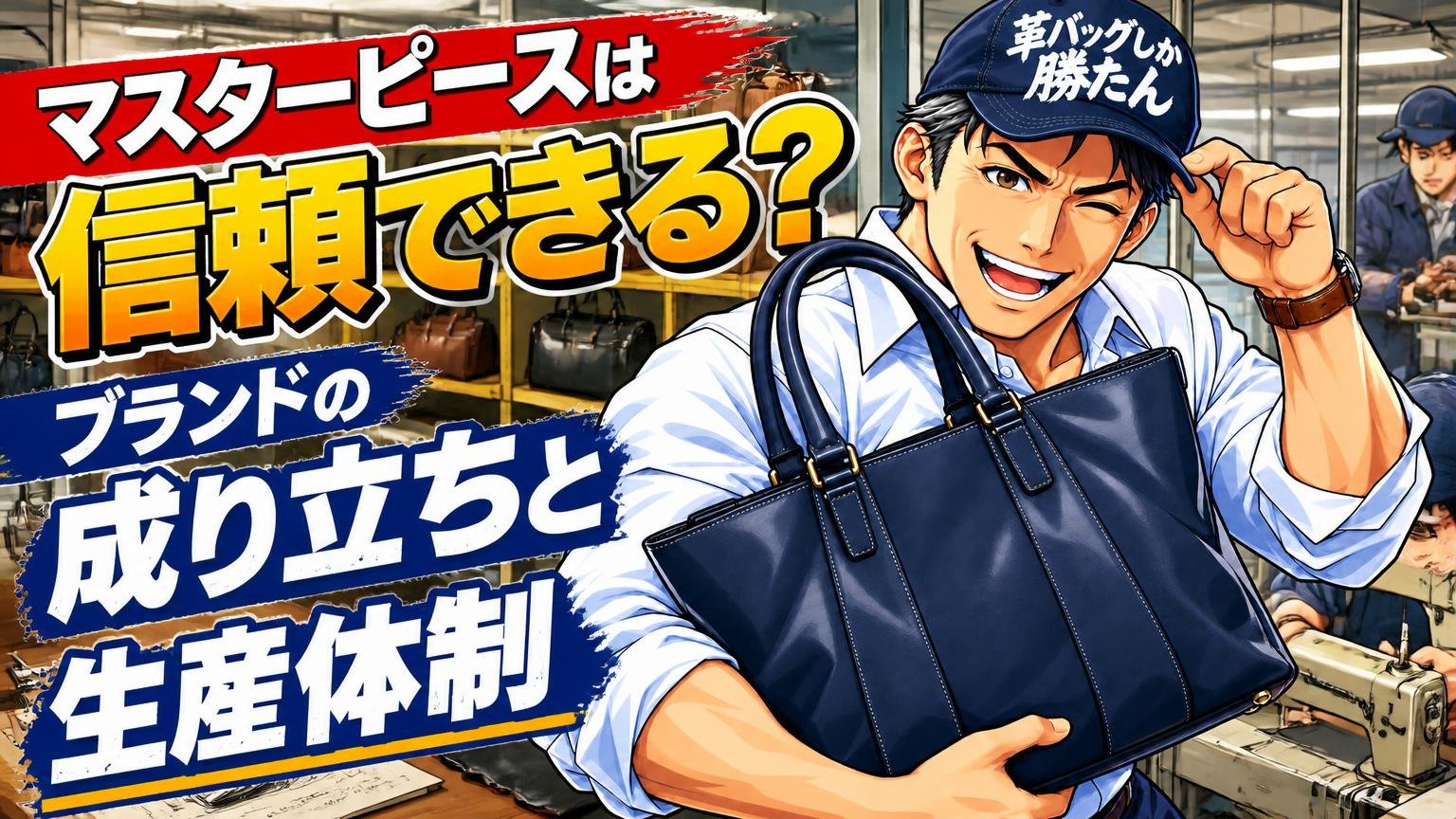 マスターピースは信頼できる？ブランドの成り立ちと生産体制