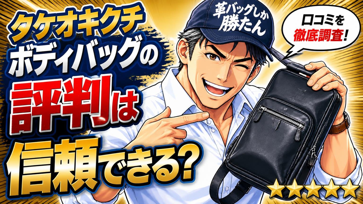 タケオキクチのボディバッグの評判は信頼できる？ブランドと口コミの信頼性