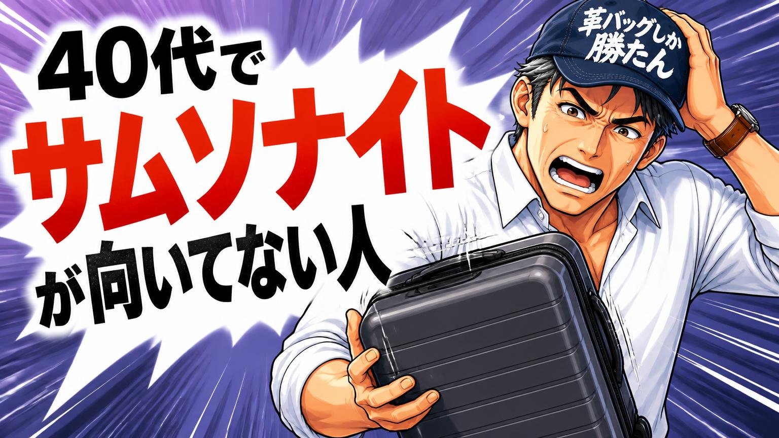40代でサムソナイトが向いていない人