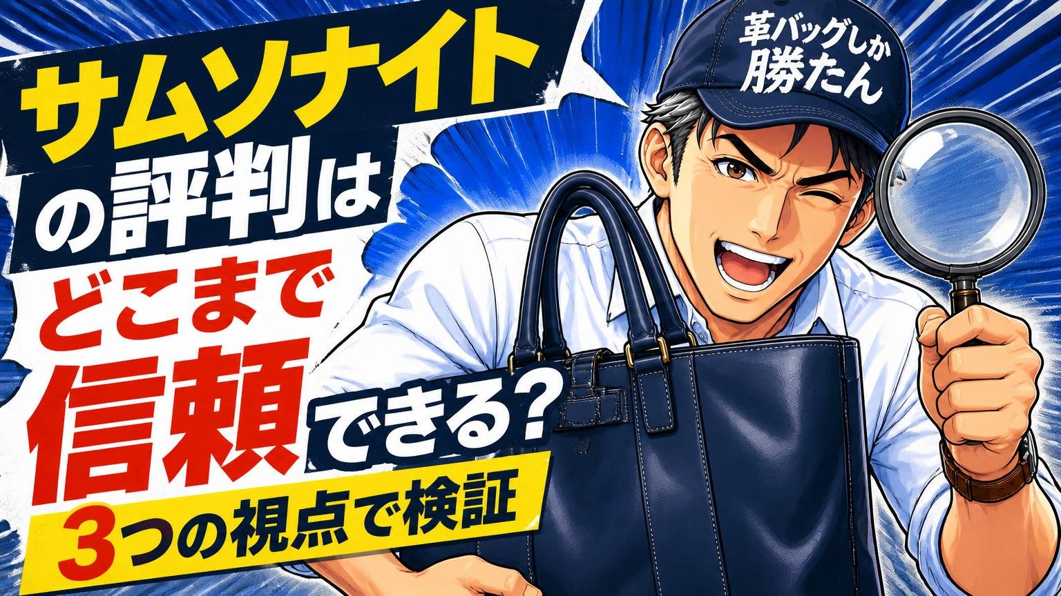 サムソナイトの評判はどこまで信頼できる？3つの視点で検証