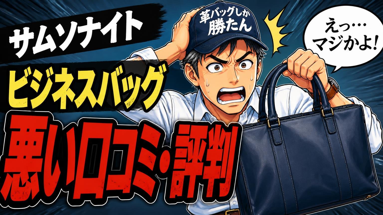 サムソナイトのビジネスバッグの悪い口コミ・評判