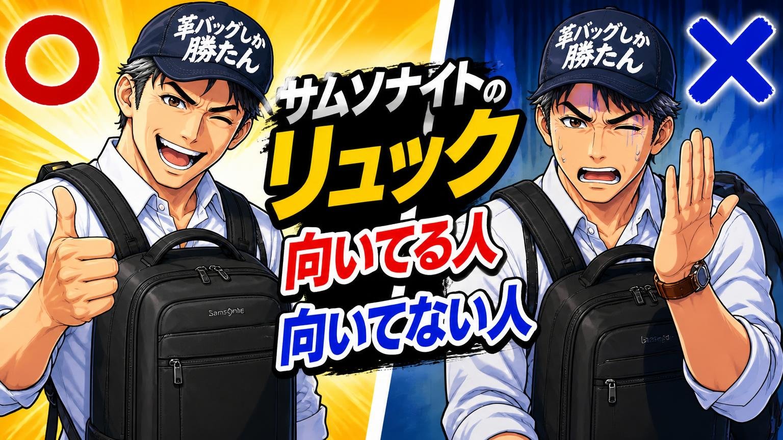 サムソナイトのリュックが向いている人・向いていない人