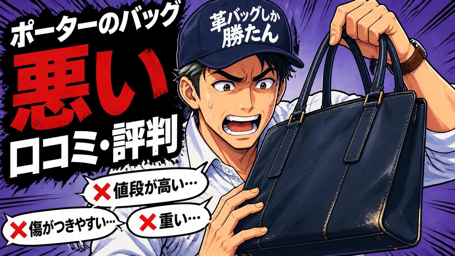 ポーターのビジネスバッグの悪い口コミ・評判