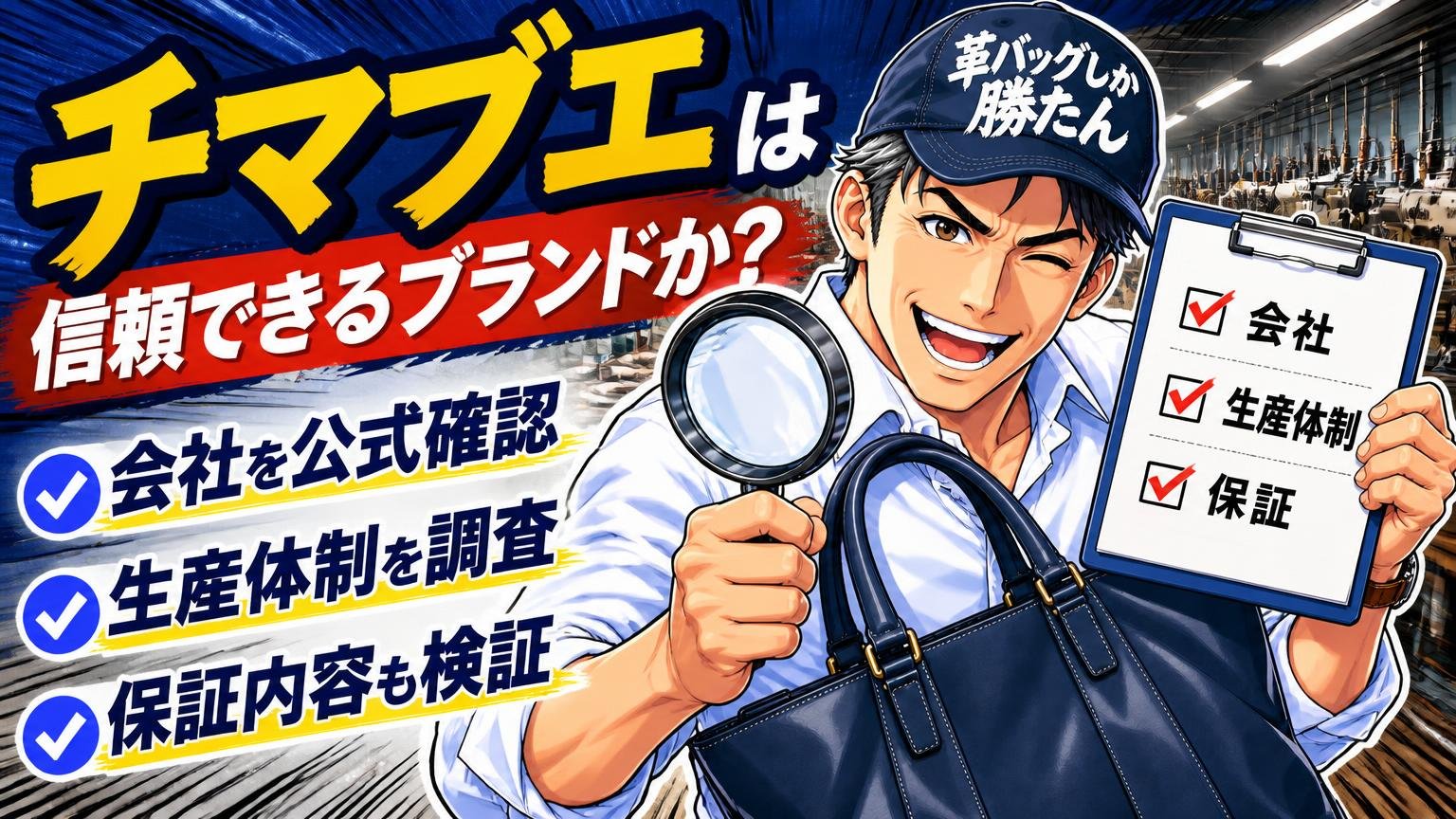 チマブエは信頼できるブランドか？会社・生産体制・保証を公式情報で裏取り