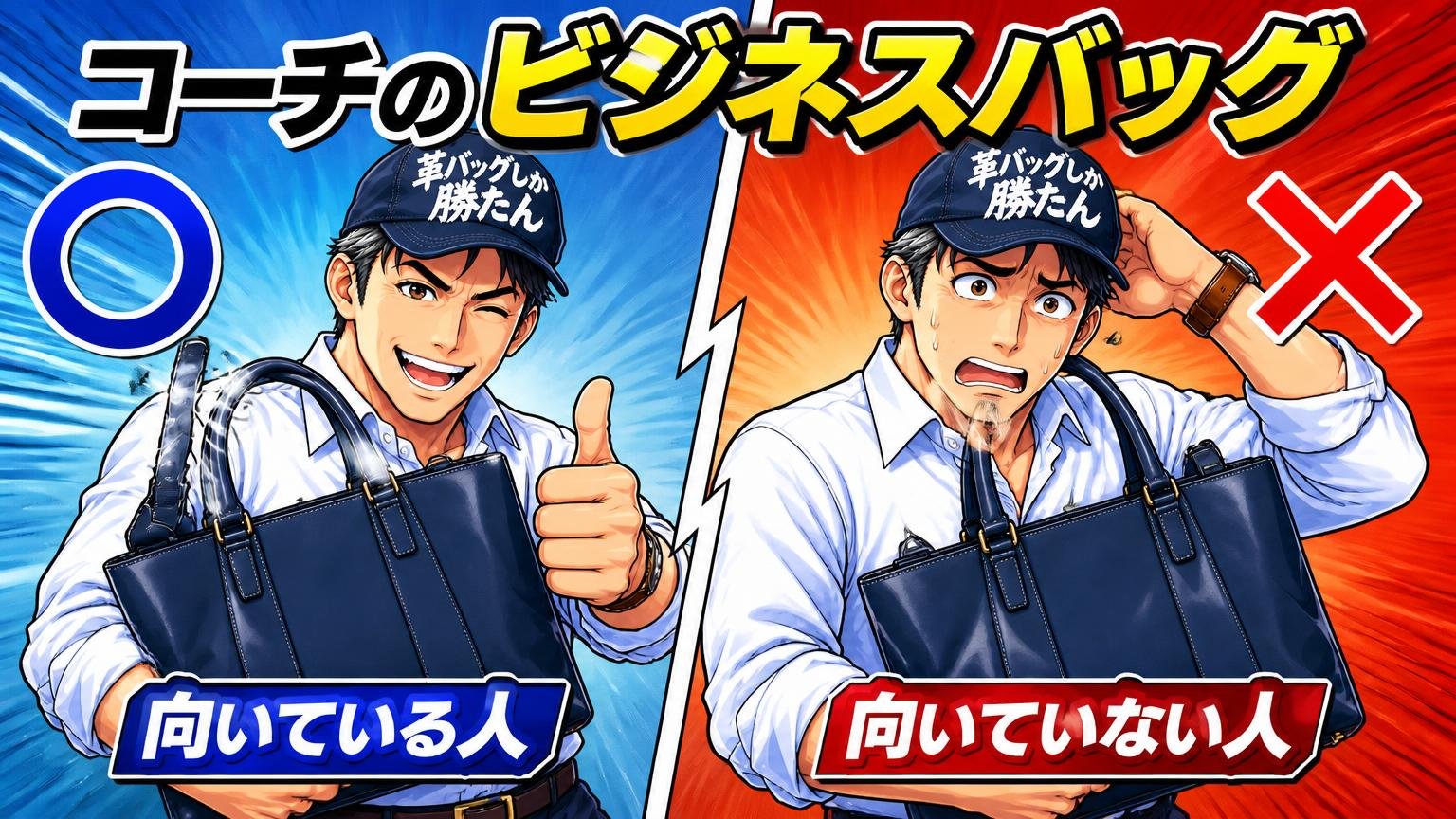 コーチのビジネスバッグが向いている人・向いていない人
