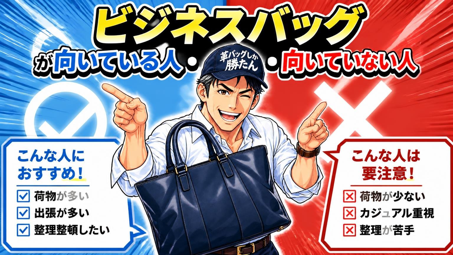 サンワダイレクトのビジネスバッグが向いている人・向いていない人