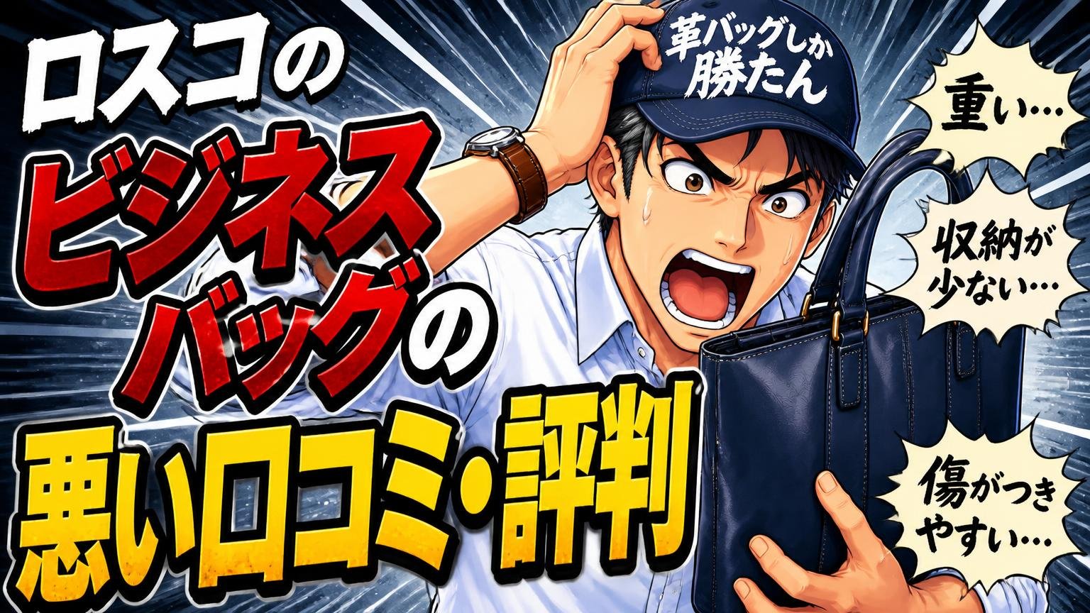 ロスコのビジネスバッグの悪い口コミ・評判
