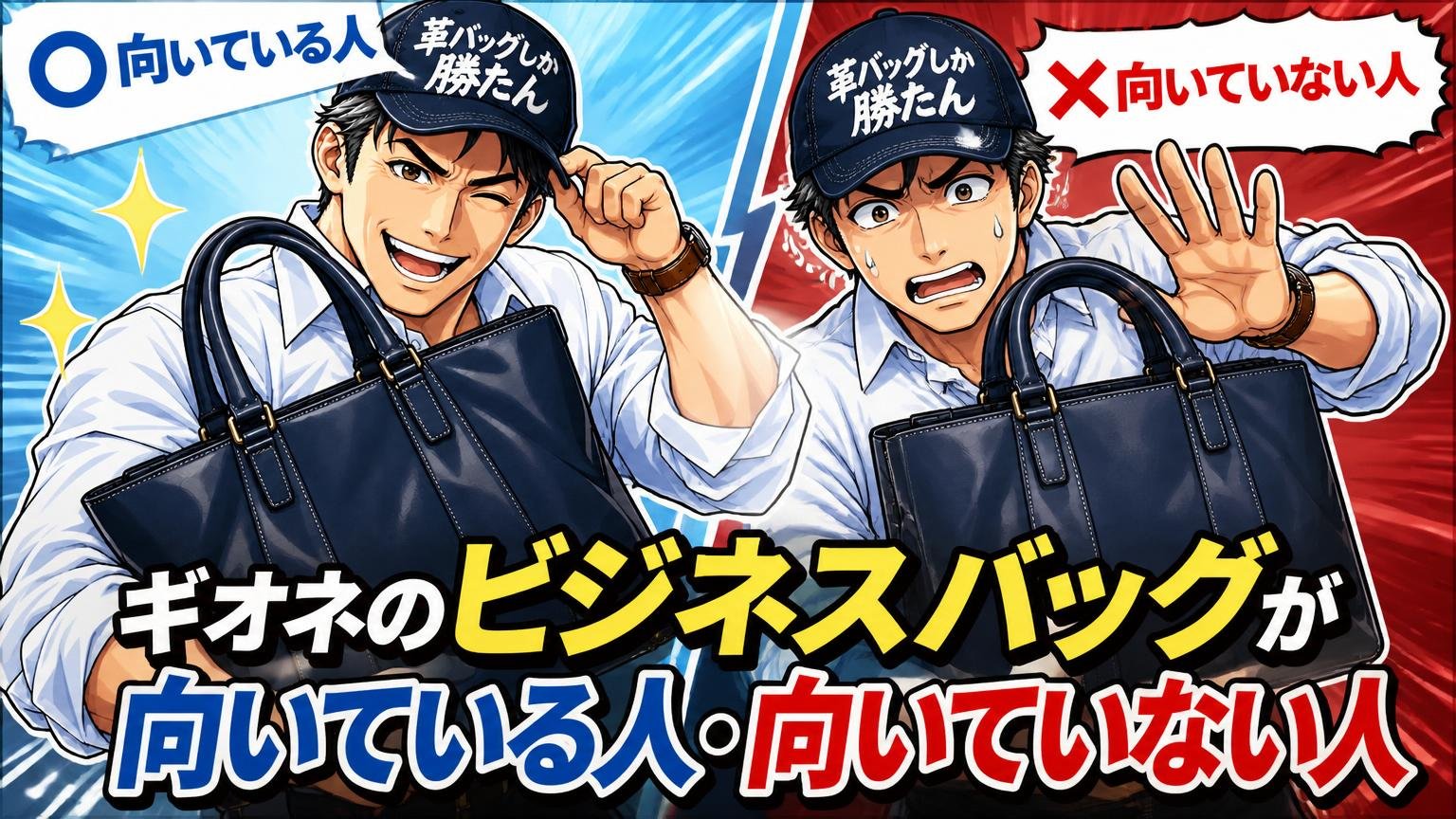ギオネのビジネスバッグが向いている人・向いていない人