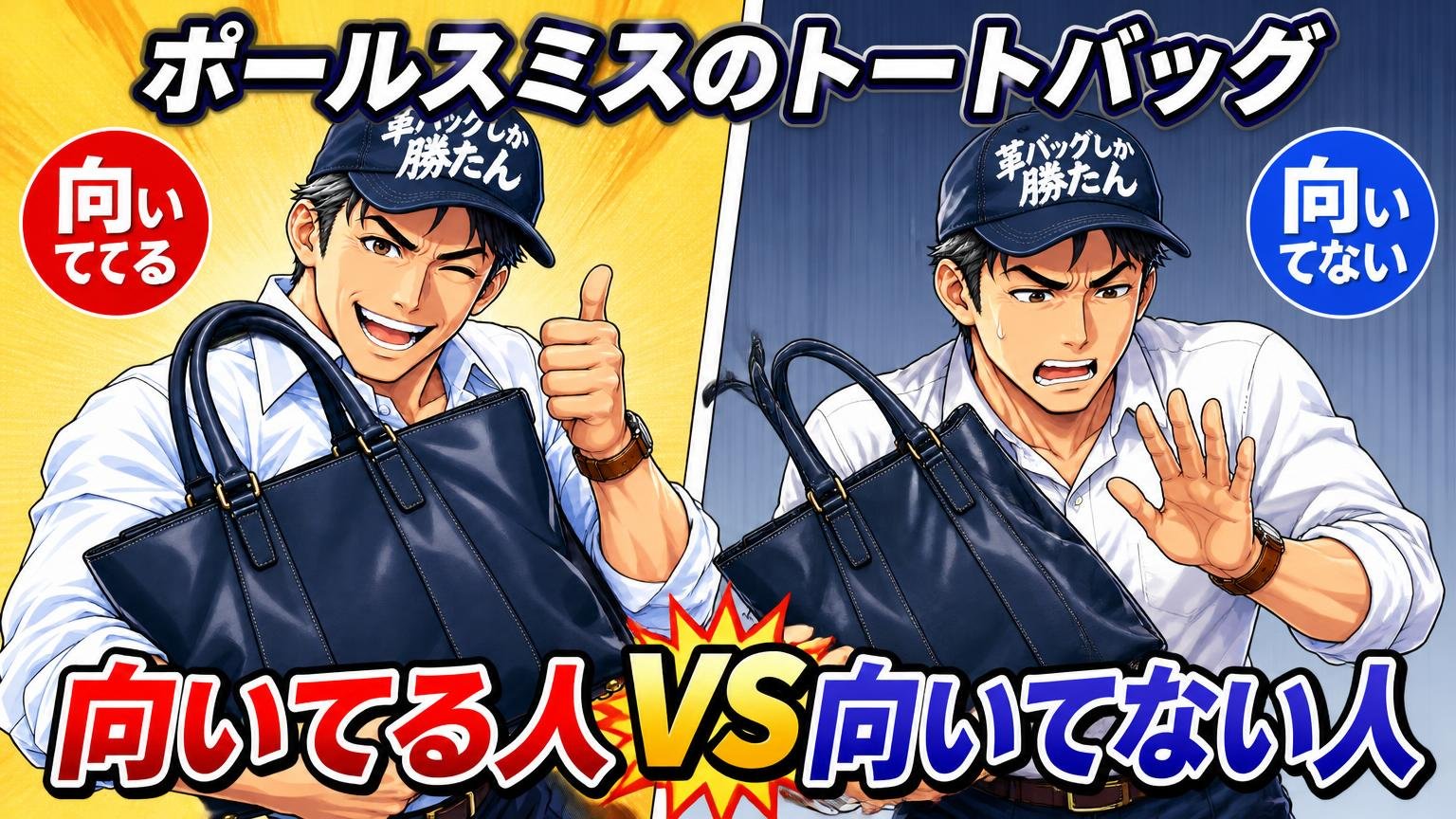 ポールスミスのトートバッグが向いている人・向いていない人