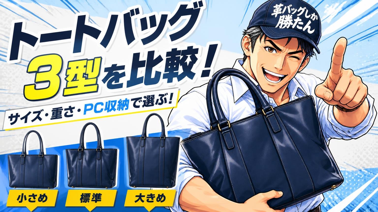 epeのトートバッグ3型を比較｜サイズ・重さ・PC収納の選び方