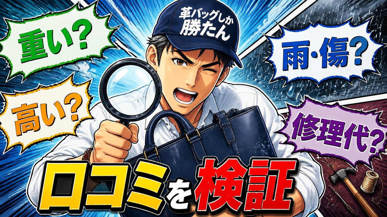 気になる口コミを検証｜「重い」「高い」「雨・傷」「修理代」の真相
