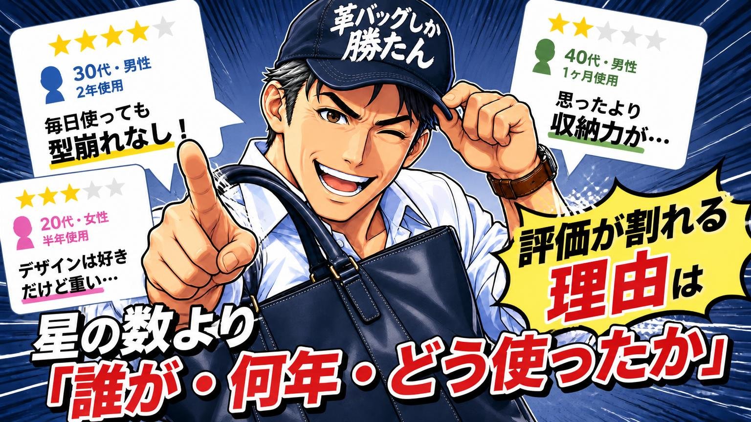 口コミの評価が割れる理由｜星の数より「誰が・何年・どう使ったか」