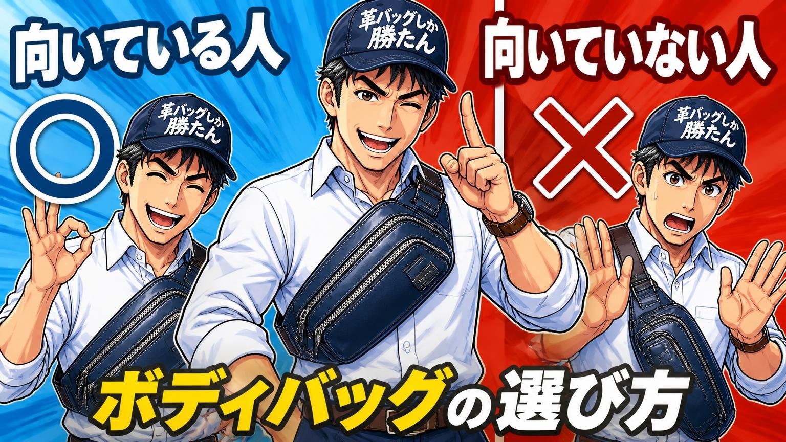 マスターピースのボディバッグが向いている人・向いていない人