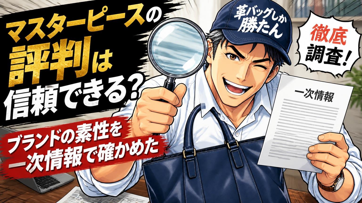 マスターピースの評判は信頼できる?ブランドの素性を一次情報で確かめた