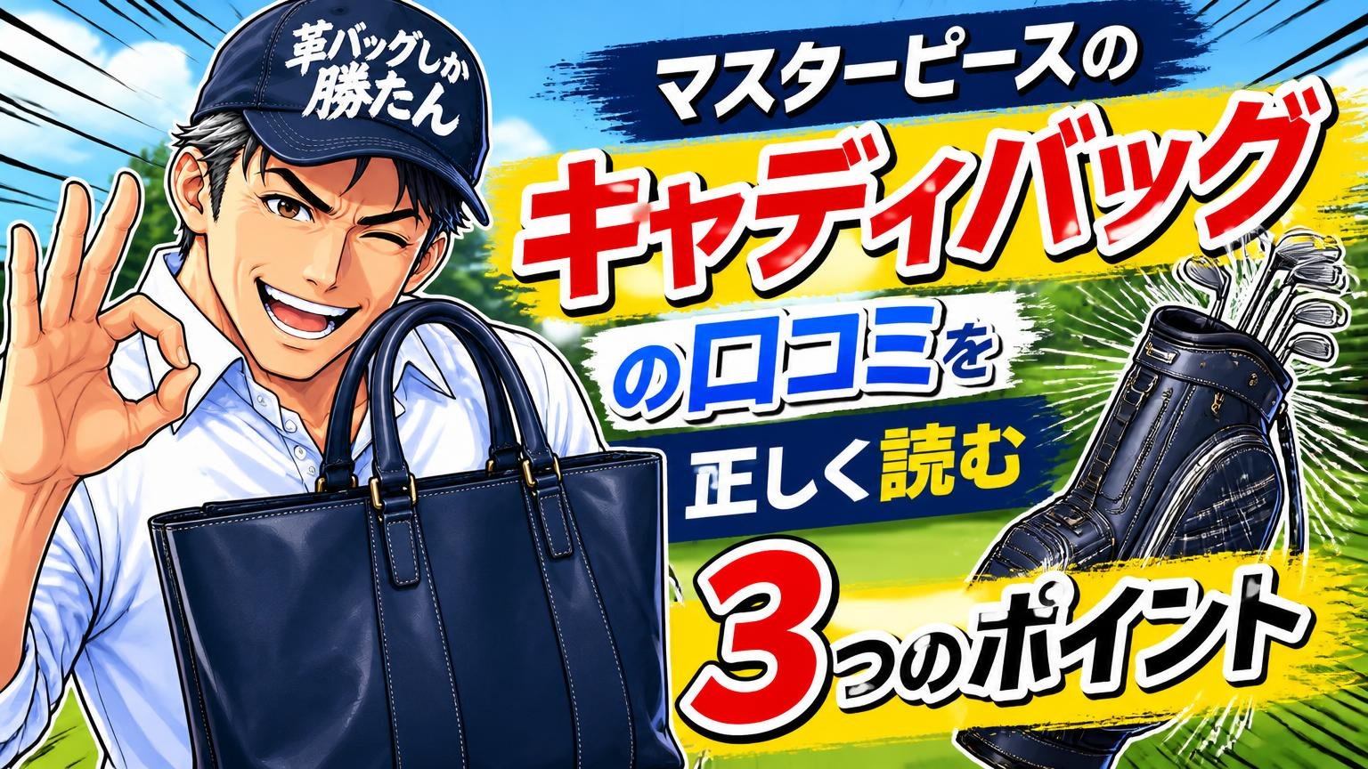 マスターピースのキャディバッグの口コミを正しく読む3つのポイント