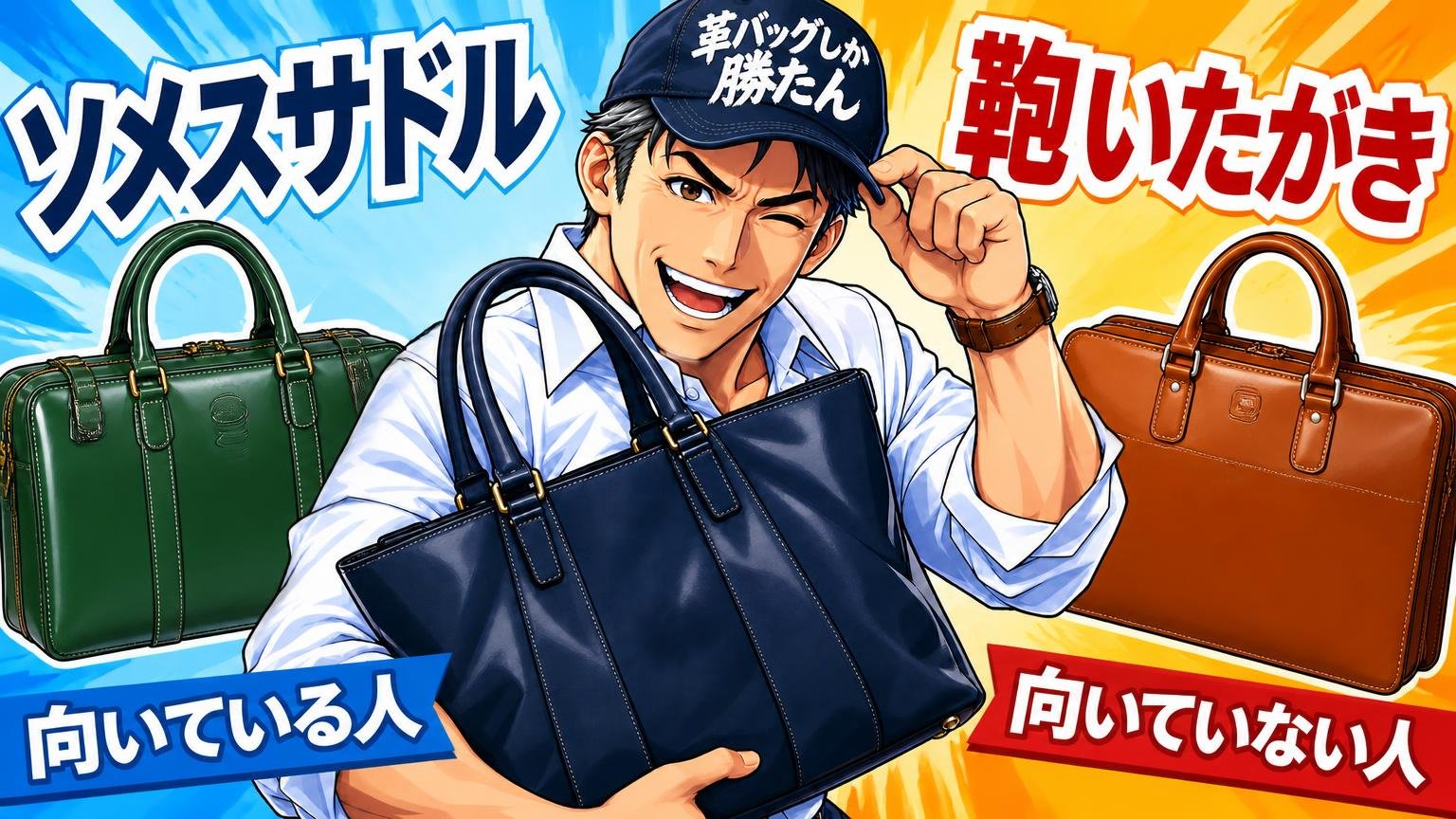 ソメスサドルと鞄いたがき、向いている人・向いていない人