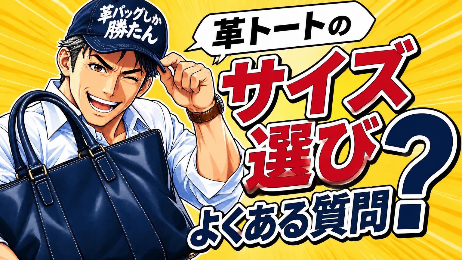 革トートのサイズ選びでよくある質問