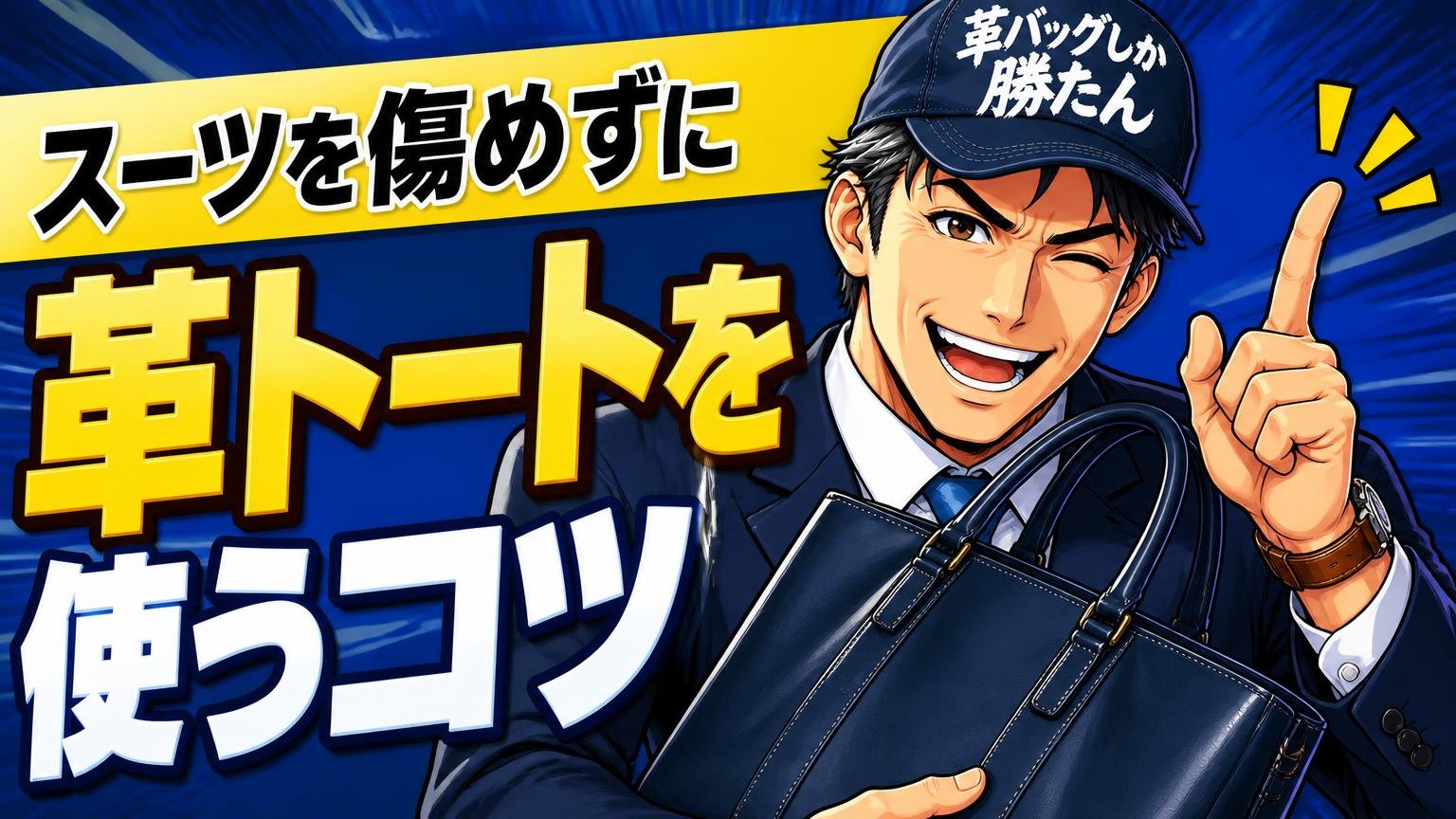 スーツを傷めずに革トートを使うコツ