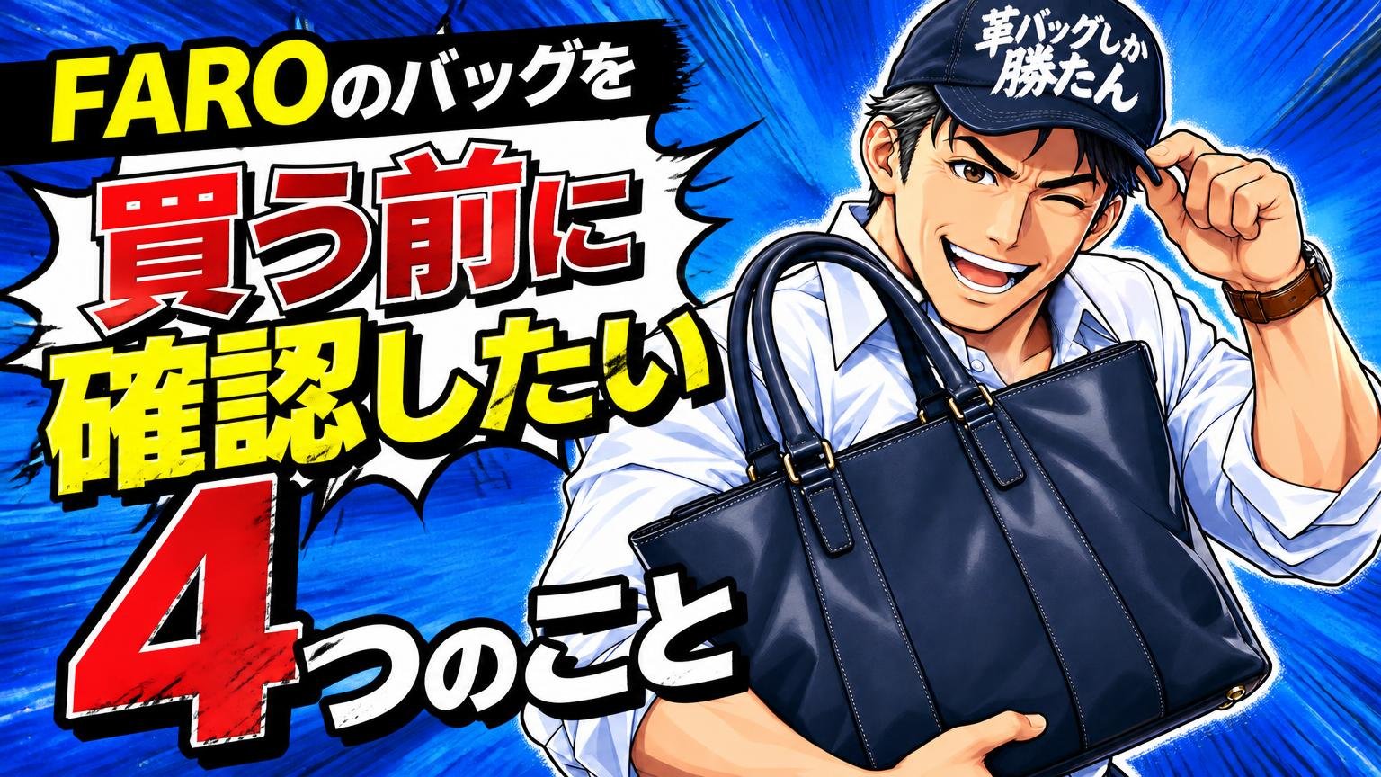 FARO(ファーロ)のバッグを買う前に確認したい4つのこと