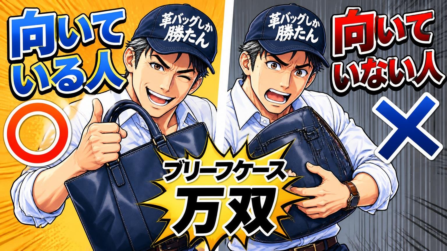 万双のブリーフケースが向いている人・向いていない人