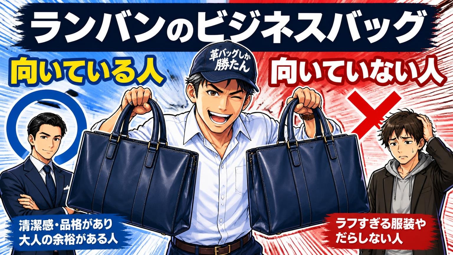 ランバンのビジネスバッグが向いている人・向いていない人
