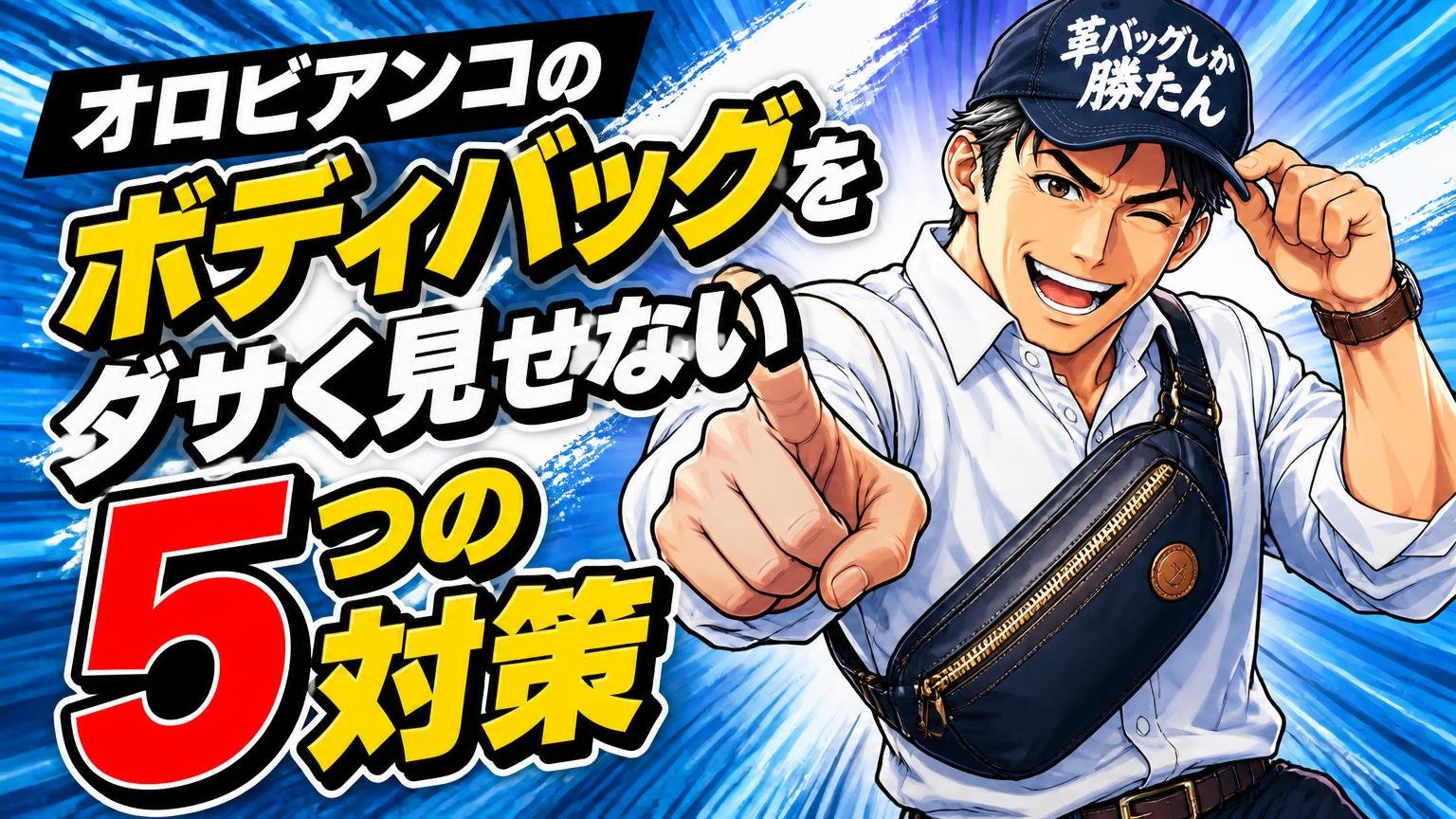 オロビアンコのボディバッグをダサく見せない5つの対策