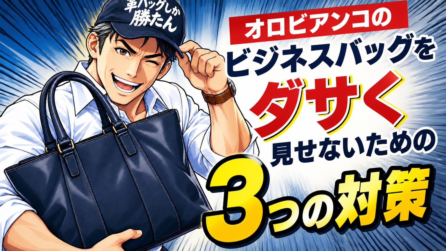 オロビアンコのビジネスバッグをダサく見せないための3つの対策