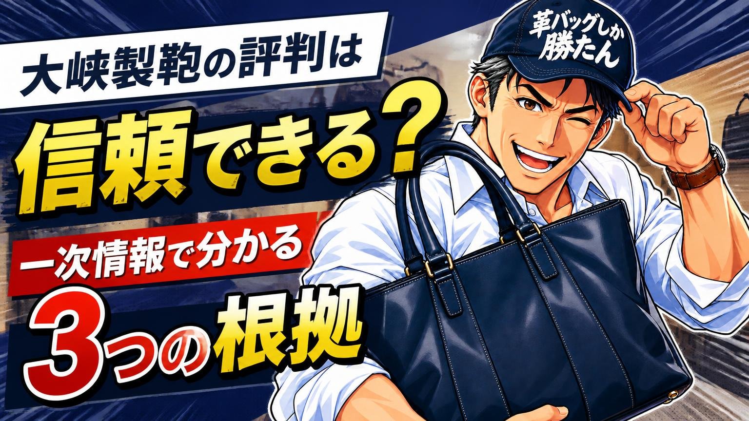 大峽製鞄の評判は信頼できる?一次情報で分かる3つの根拠