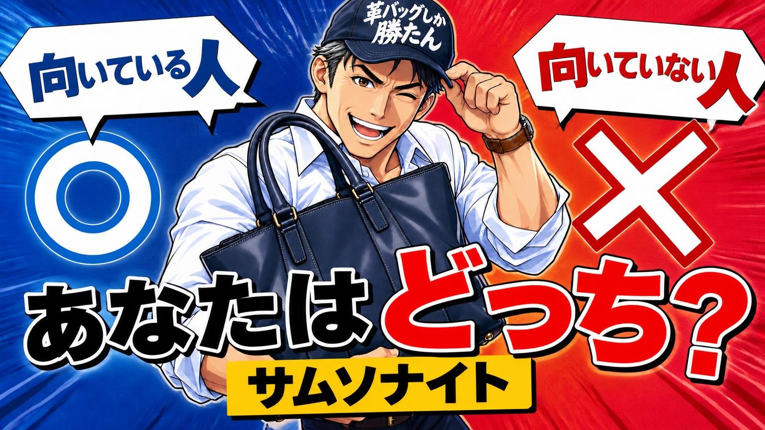あなたはどっち?サムソナイトが向いている人・向いていない人