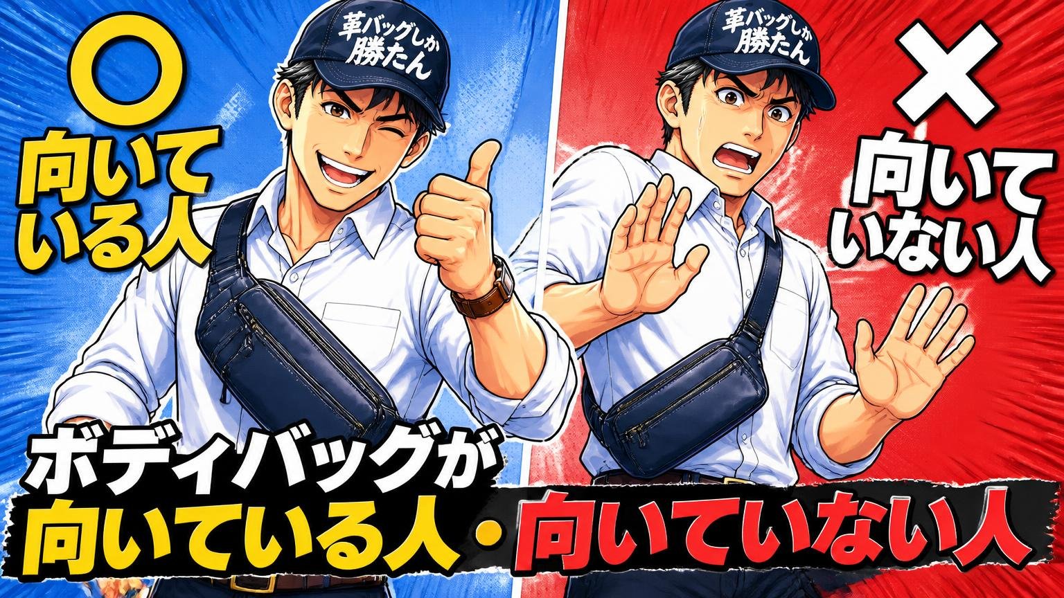 サムソナイトのボディバッグが向いている人・向いていない人