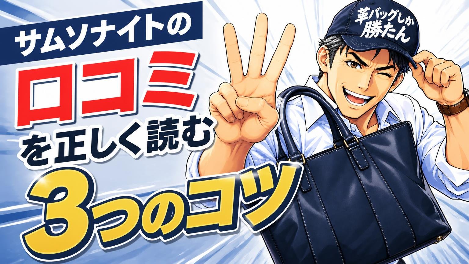 サムソナイトの口コミを正しく読む3つのコツ