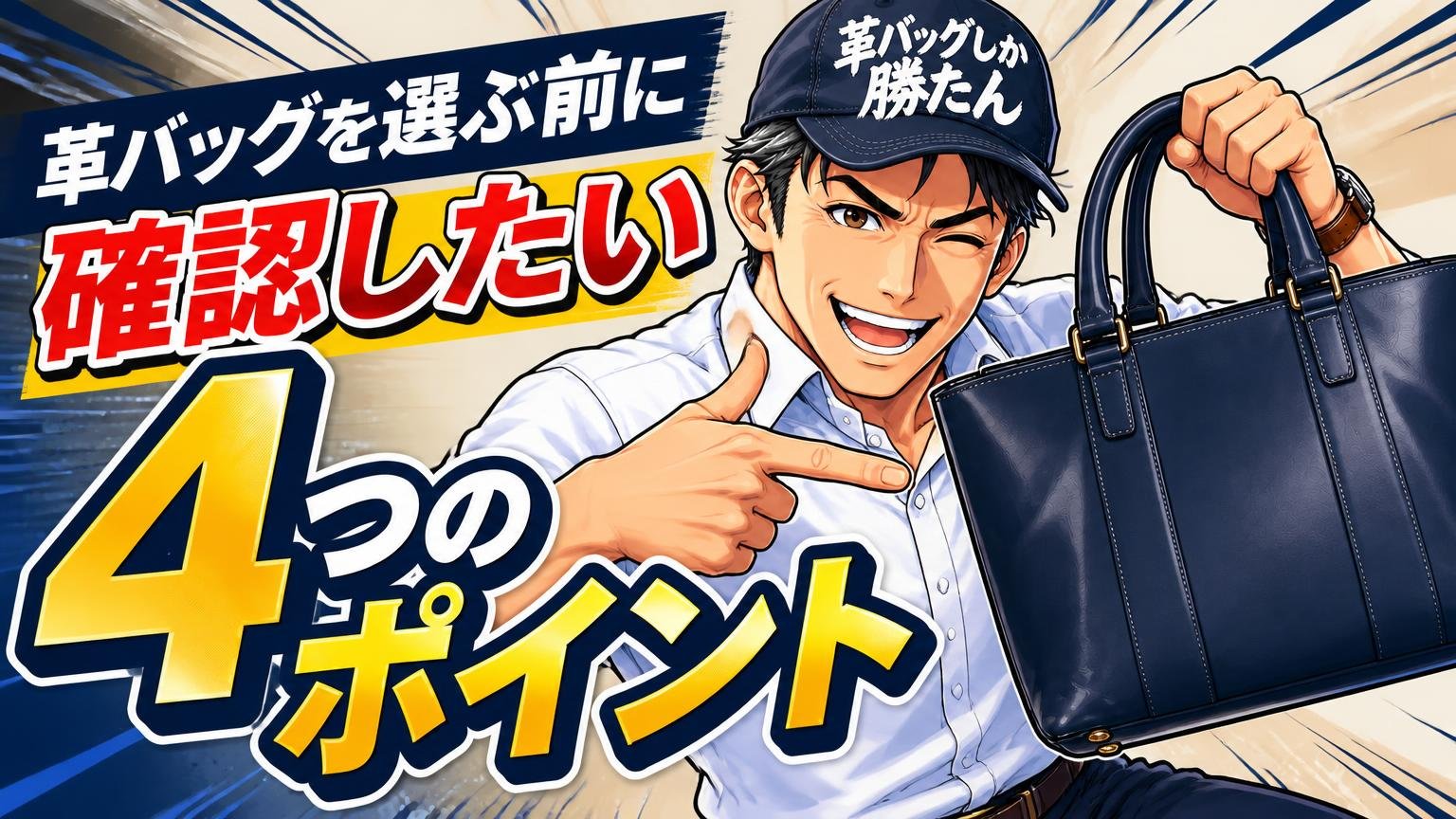 革バッグを選ぶ前に確認したい4つのポイント