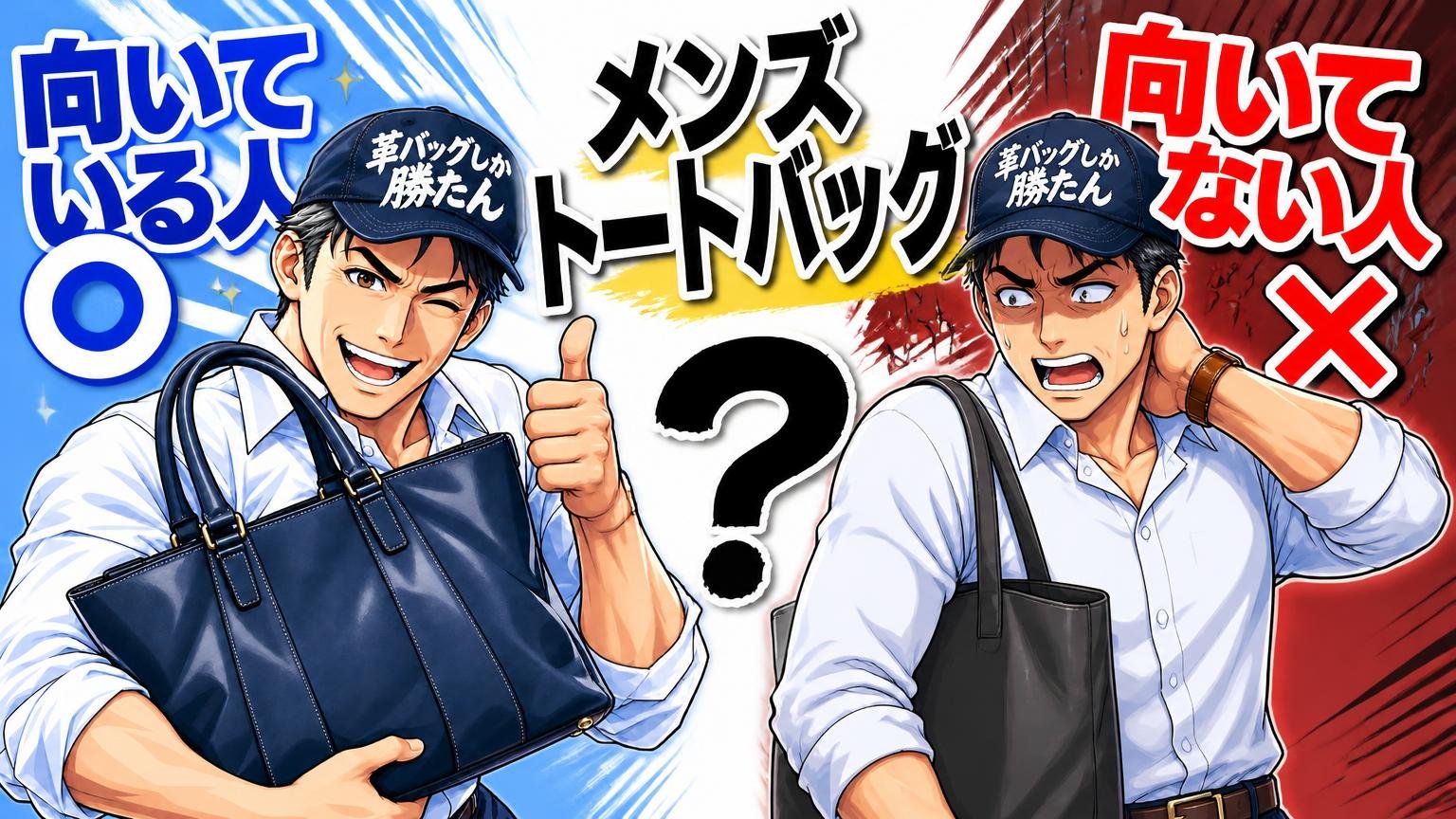 メンズトートバッグが向いている人・向いていない人