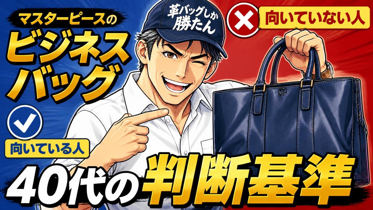 マスターピースのビジネスバッグが向いている人・向いていない人【40代の判断基準】