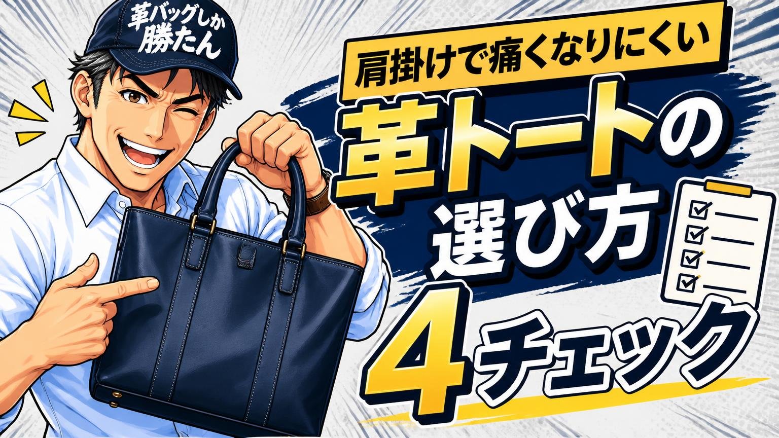 肩掛けで痛くなりにくい革トートの選び方【買う前の4チェック】