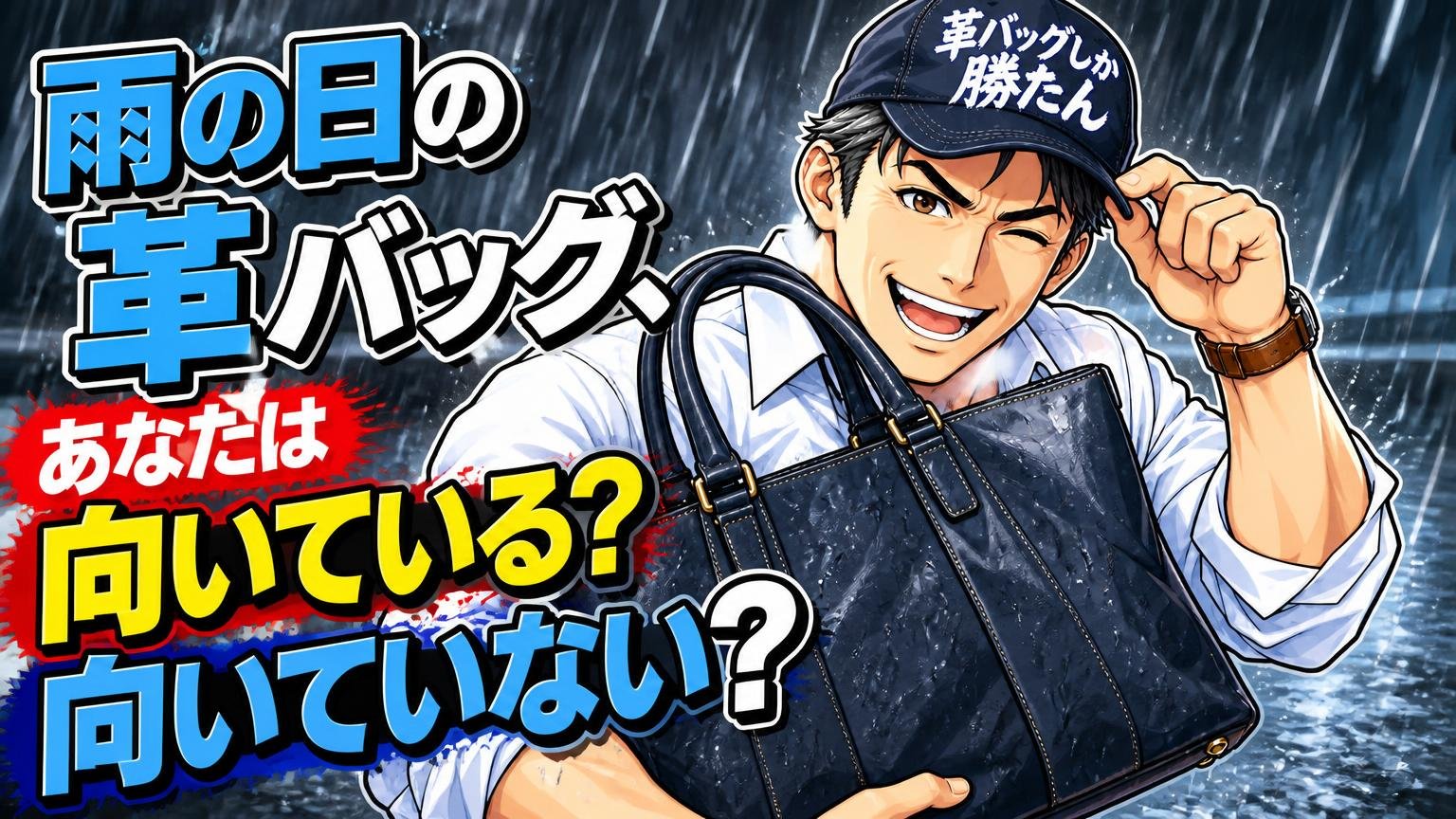 雨の日の革のビジネスバッグ、あなたは向いている？向いていない？