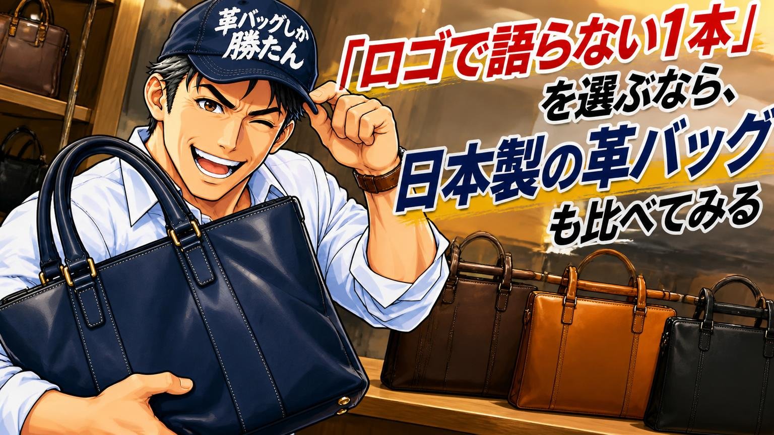 「ロゴで語らない1本」を選ぶなら、日本製の革バッグも比べてみる