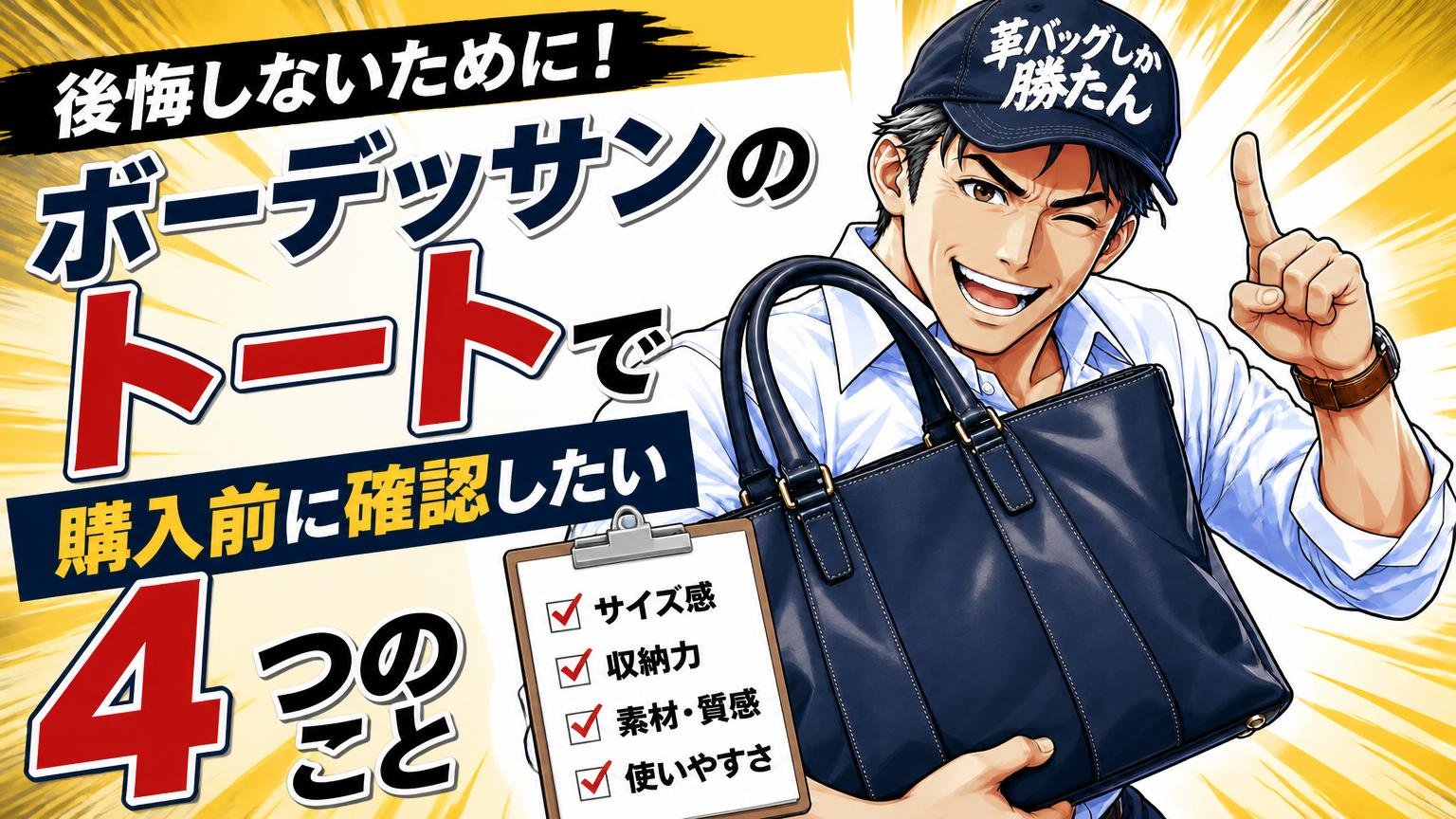 ボーデッサンのトートで後悔しないために購入前に確認したい4つのこと