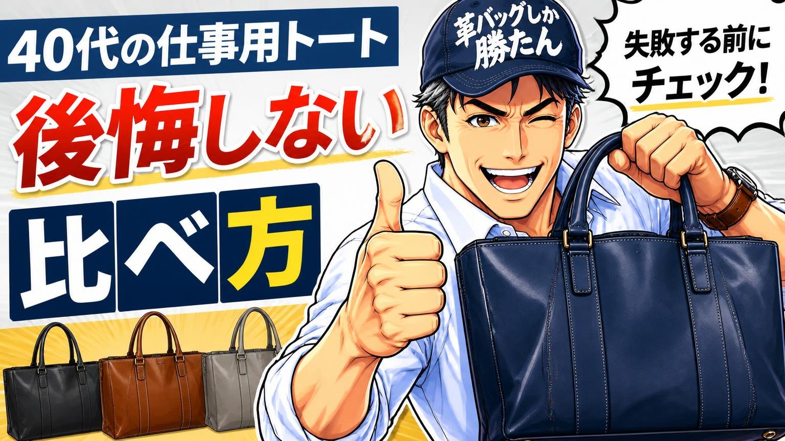 40代の仕事用トートで後悔しないための比べ方