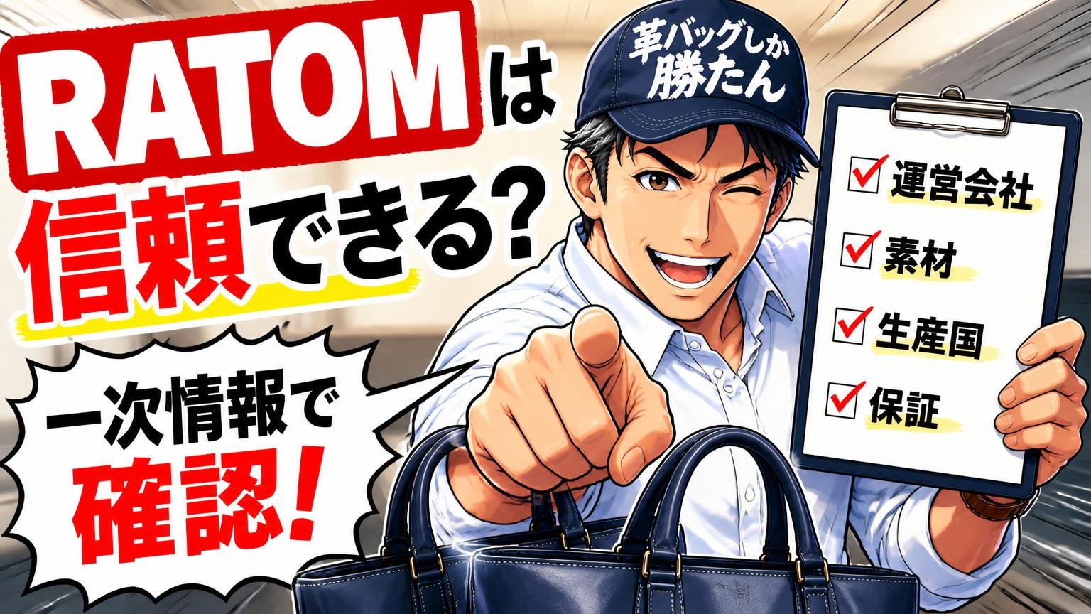 RATOMは信頼できる？運営会社・素材・生産国・保証を一次情報で確認