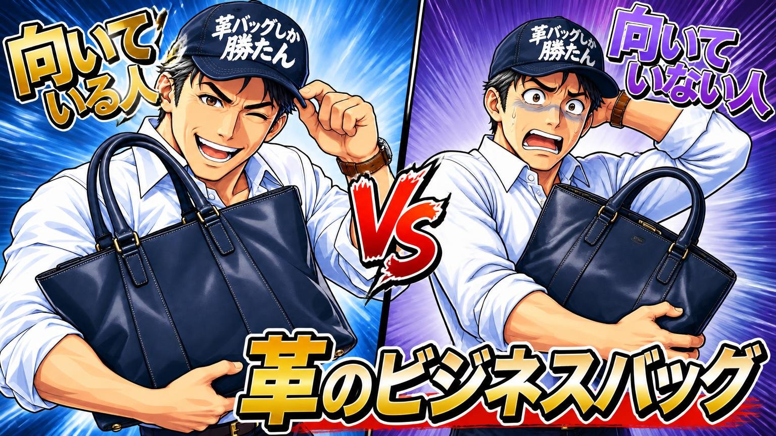 革のビジネスバッグが向いている人・向いていない人
