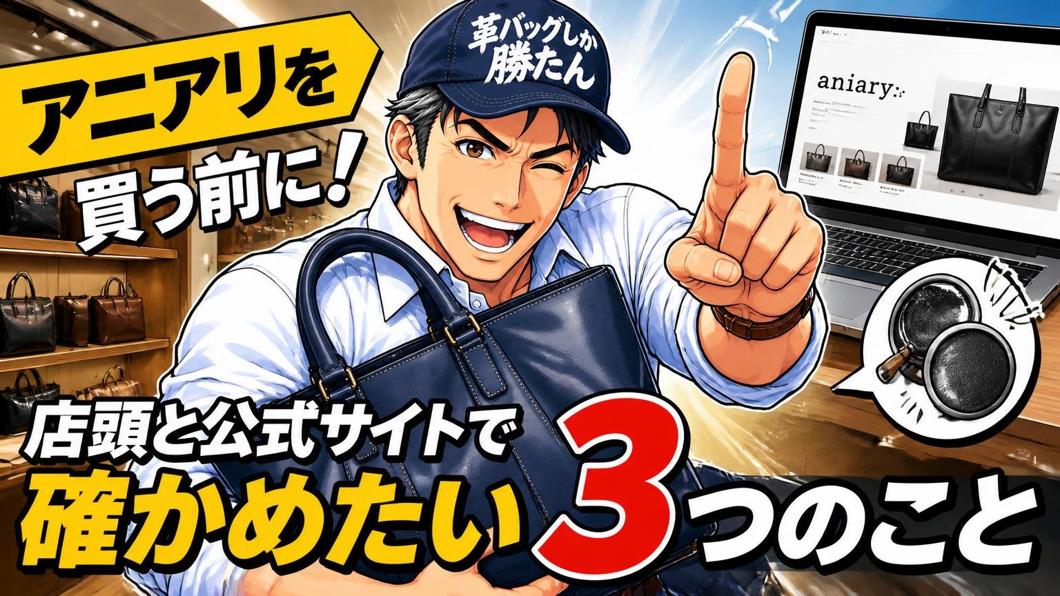 アニアリを買う前に店頭と公式サイトで確かめたい3つのこと
