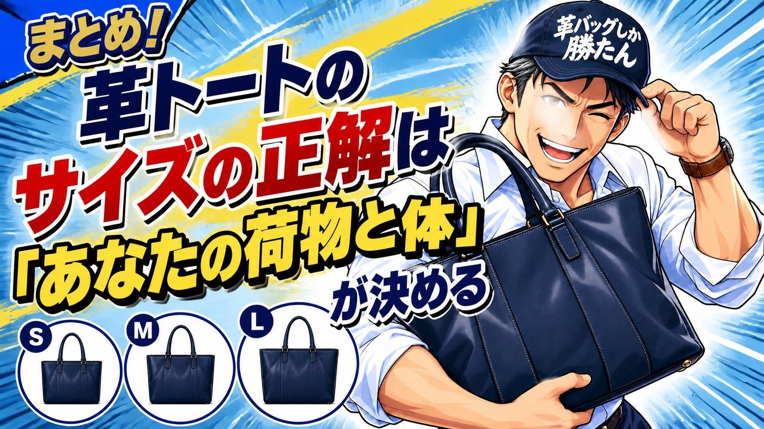 まとめ｜革トートのサイズの正解は「あなたの荷物と体」が決める