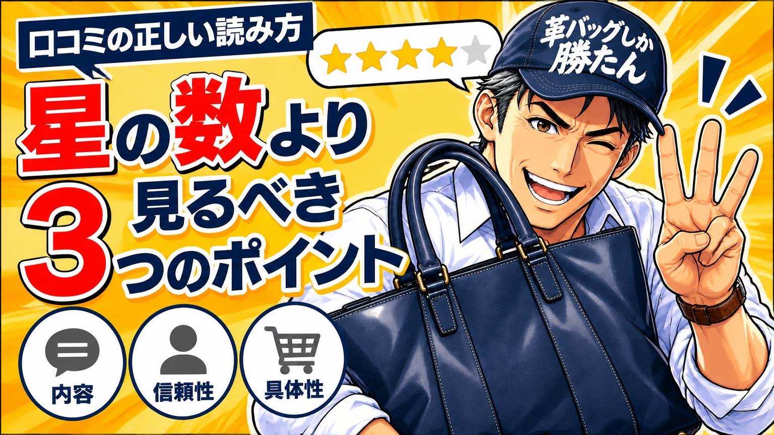 口コミの正しい読み方|星の数より見るべき3つのポイント