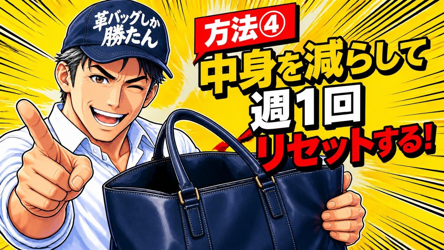 方法④中身を減らして週1回リセットする