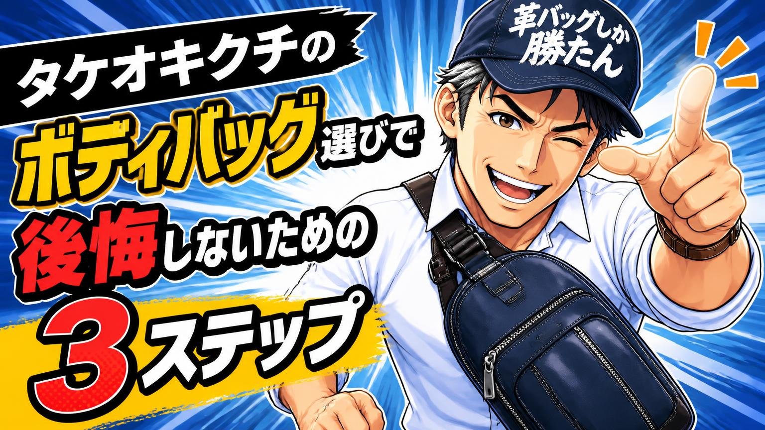 タケオキクチのボディバッグ選びで後悔しないための3ステップ