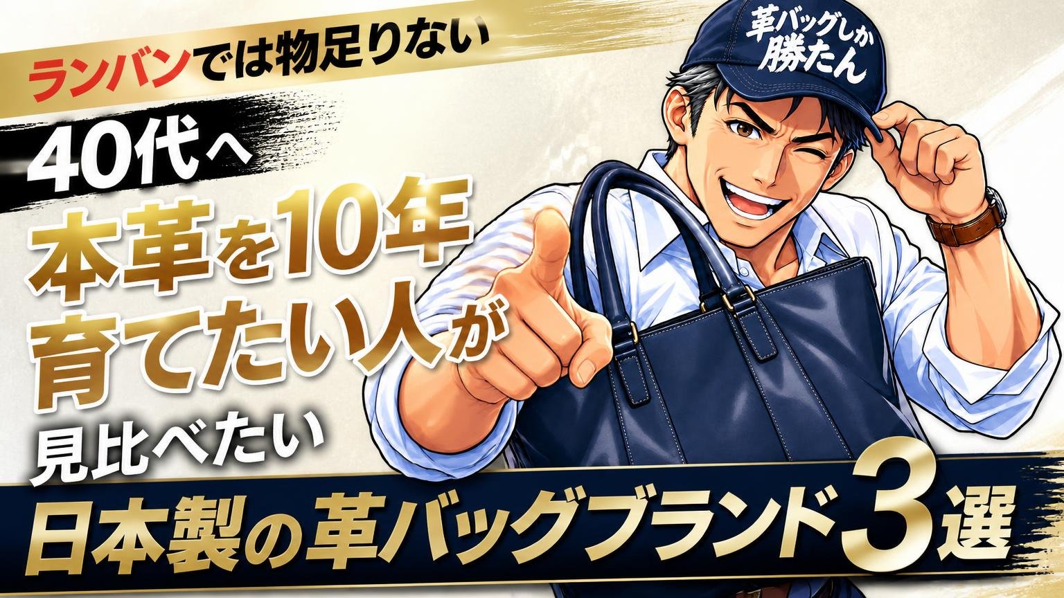 ランバンでは物足りない40代へ。本革を10年育てたい人が見比べたい日本製の革バッグブランド3選