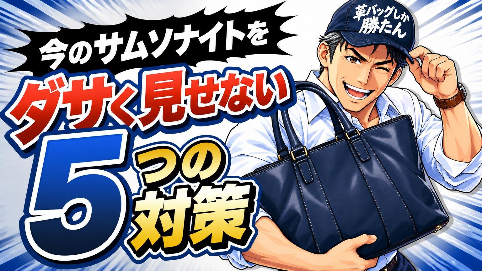 今のサムソナイトをダサく見せない5つの対策